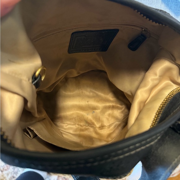 Coach Signature Canvas Crossbody Bag Brown/Tan w/ Leather Trim + Dust Bag - Picture 11 of 13